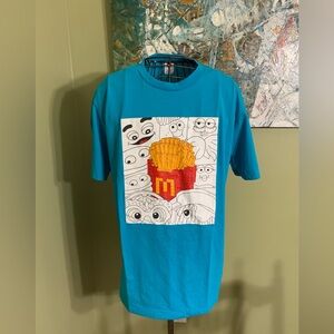 McDonald’s Lego fries graphic t-shirt in size XL.